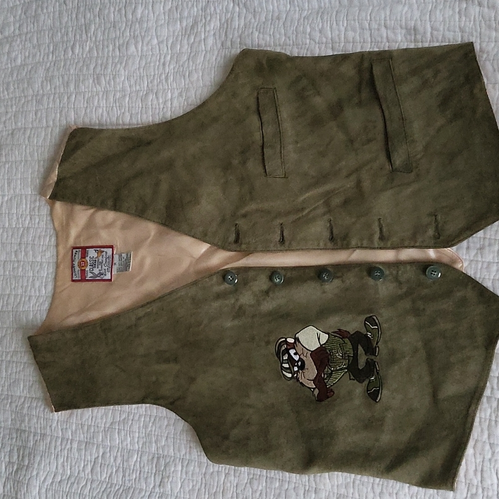 Vintage Looney Tunes Leather Vest
